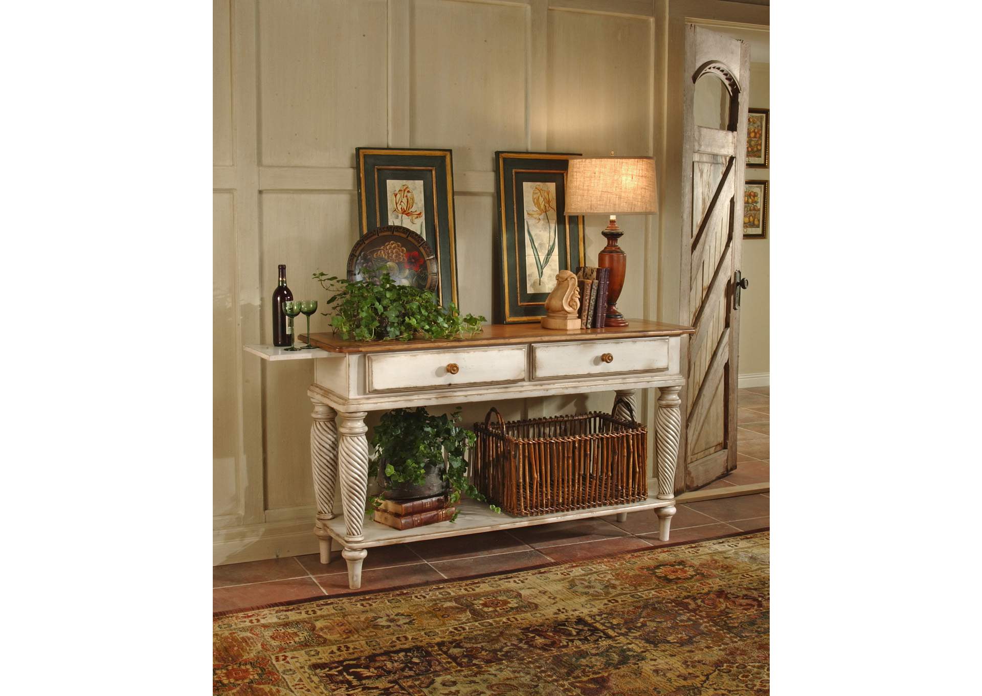 Wilshire Antique White Sideboard,Hillsdale