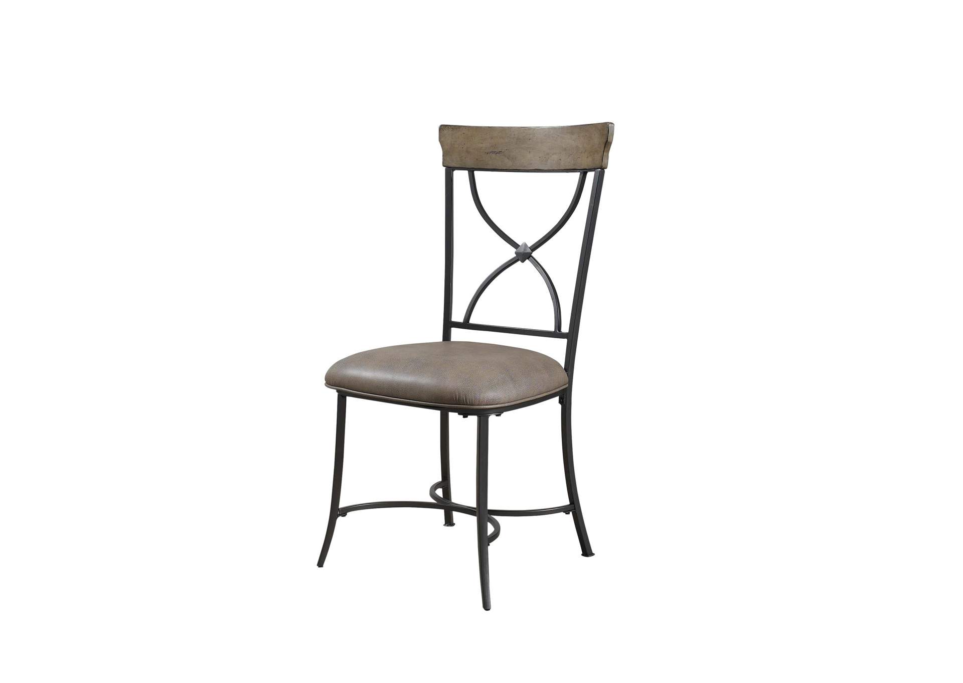 Charleston Desert Tan X-Back Dining Chair (Set of 2),Hillsdale