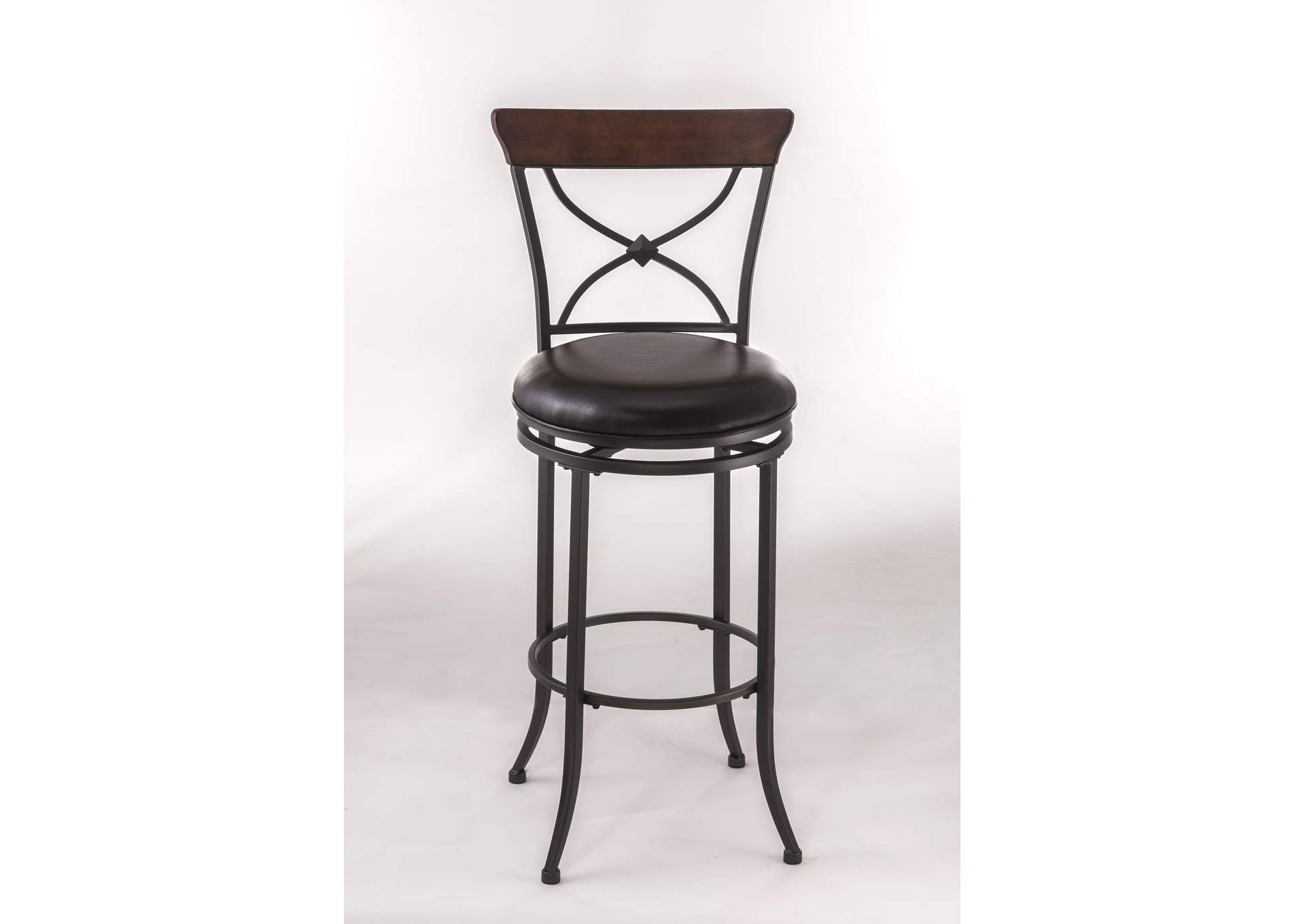 Cameron Swivel X-Back Bar Stool,Hillsdale