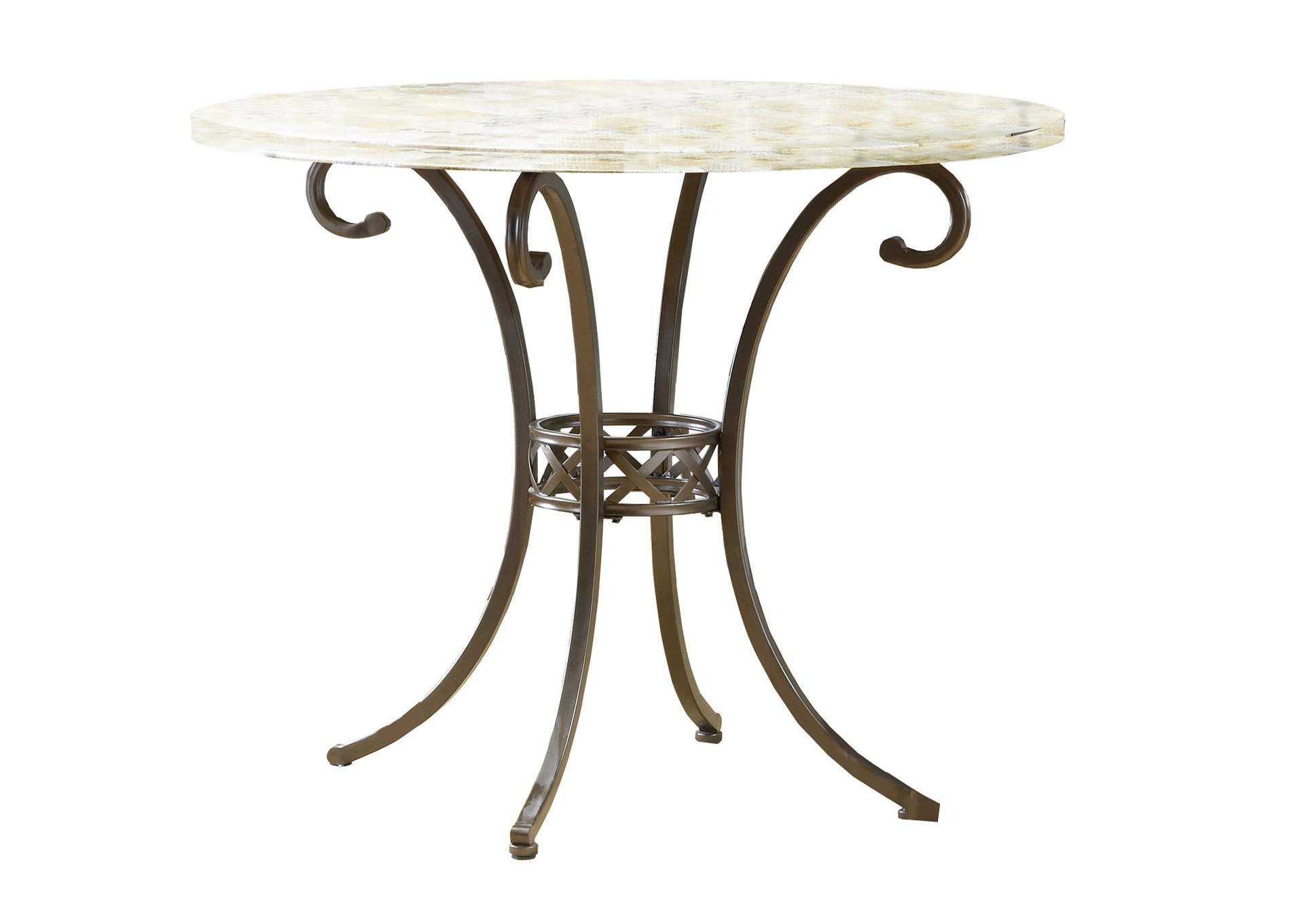 Brookside Fossilstone Counter Height Table,Hillsdale