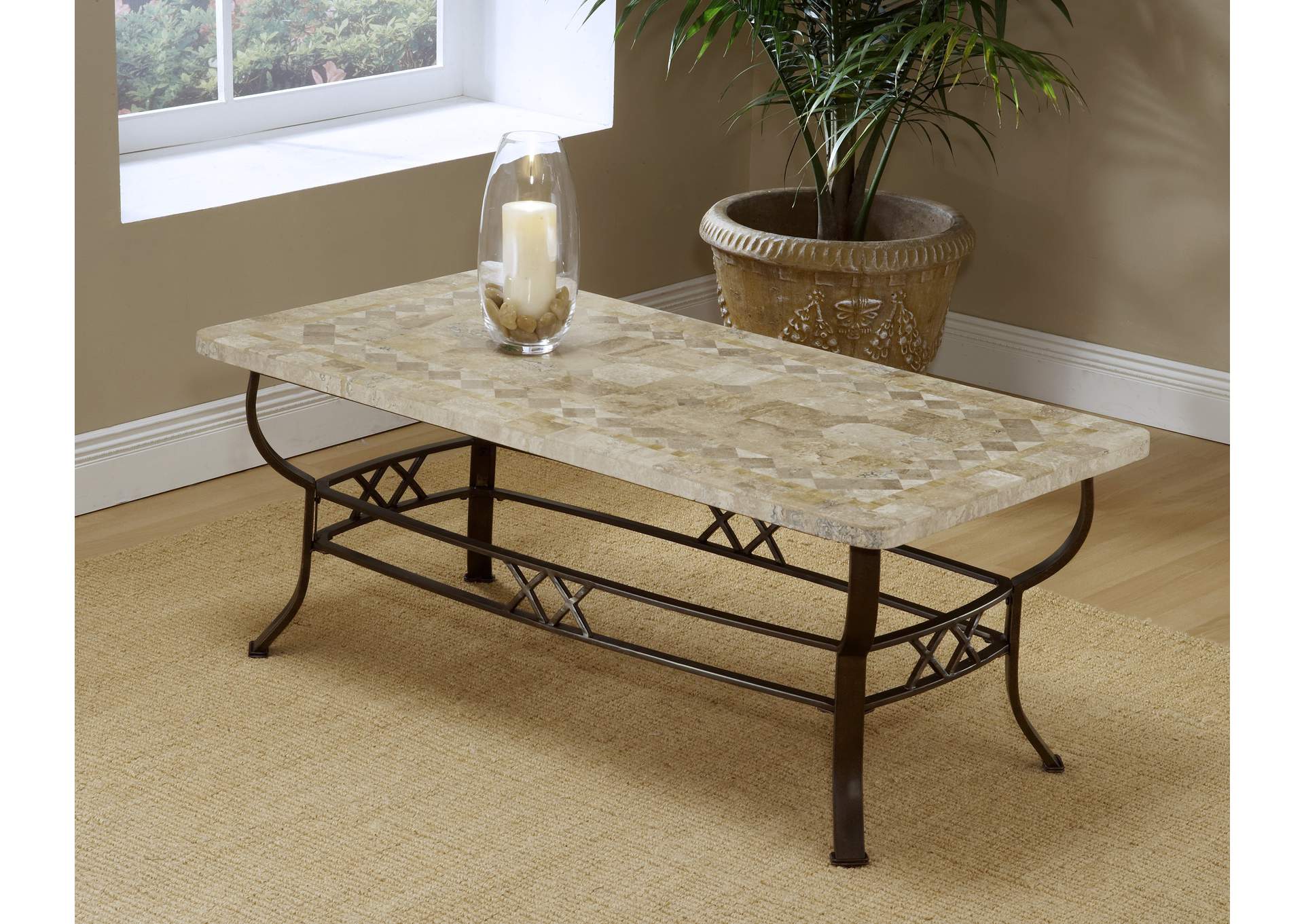 Brookside Fossil Coffee Table,Hillsdale