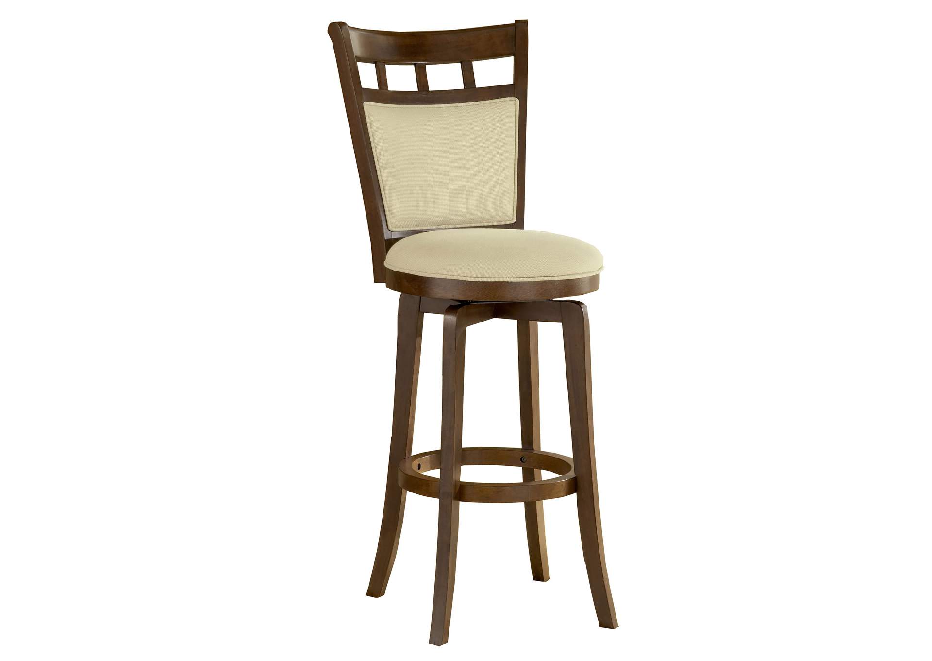 Jefferson Swivel Bar Stool with Cushion Back,Hillsdale