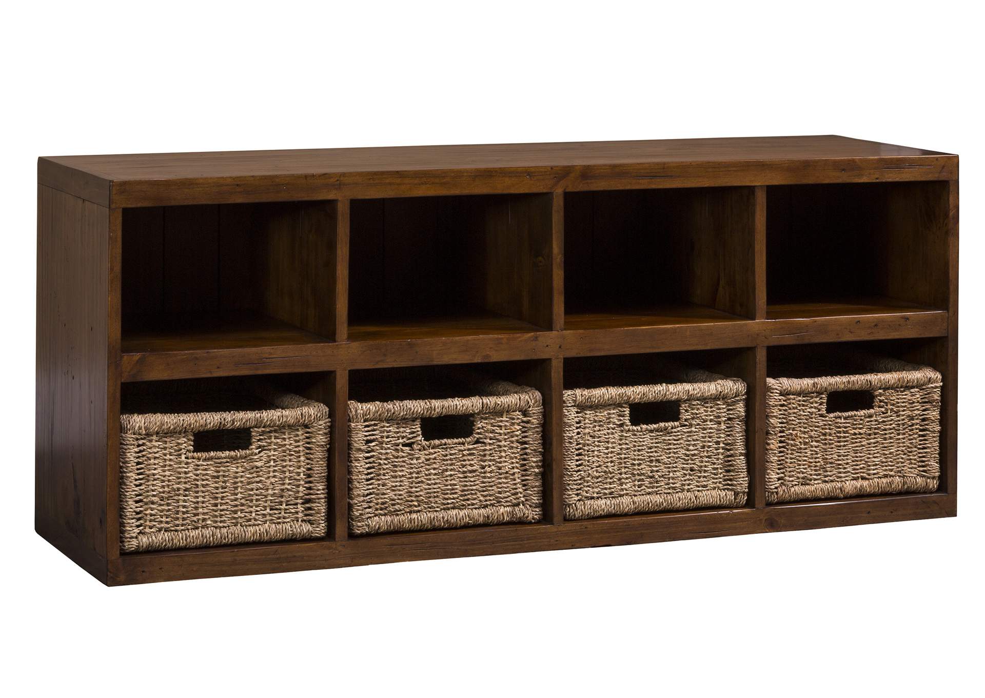 Tuscan Retreat Storage Cube with Baskets,Hillsdale