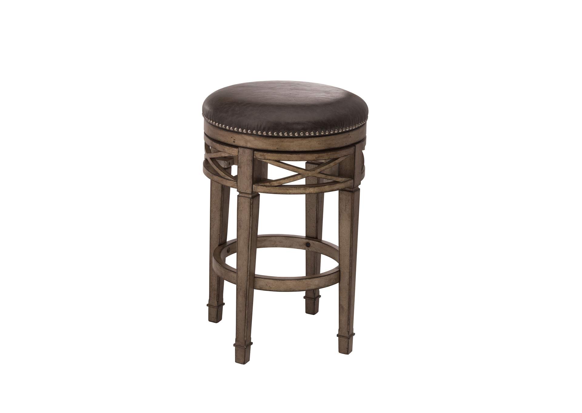 Chesterfield Backless Swivel Counter Stool,Hillsdale