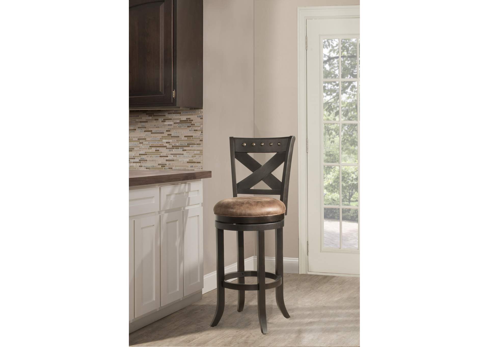 Brantley Swivel Bar Stool,Hillsdale