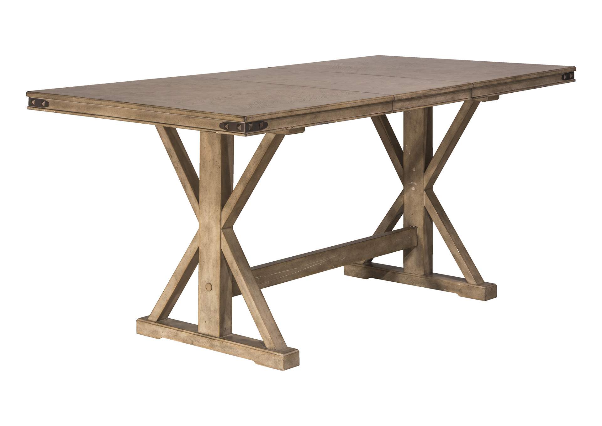 Leclair Vintage Gray Counter Height Dining Table,Hillsdale