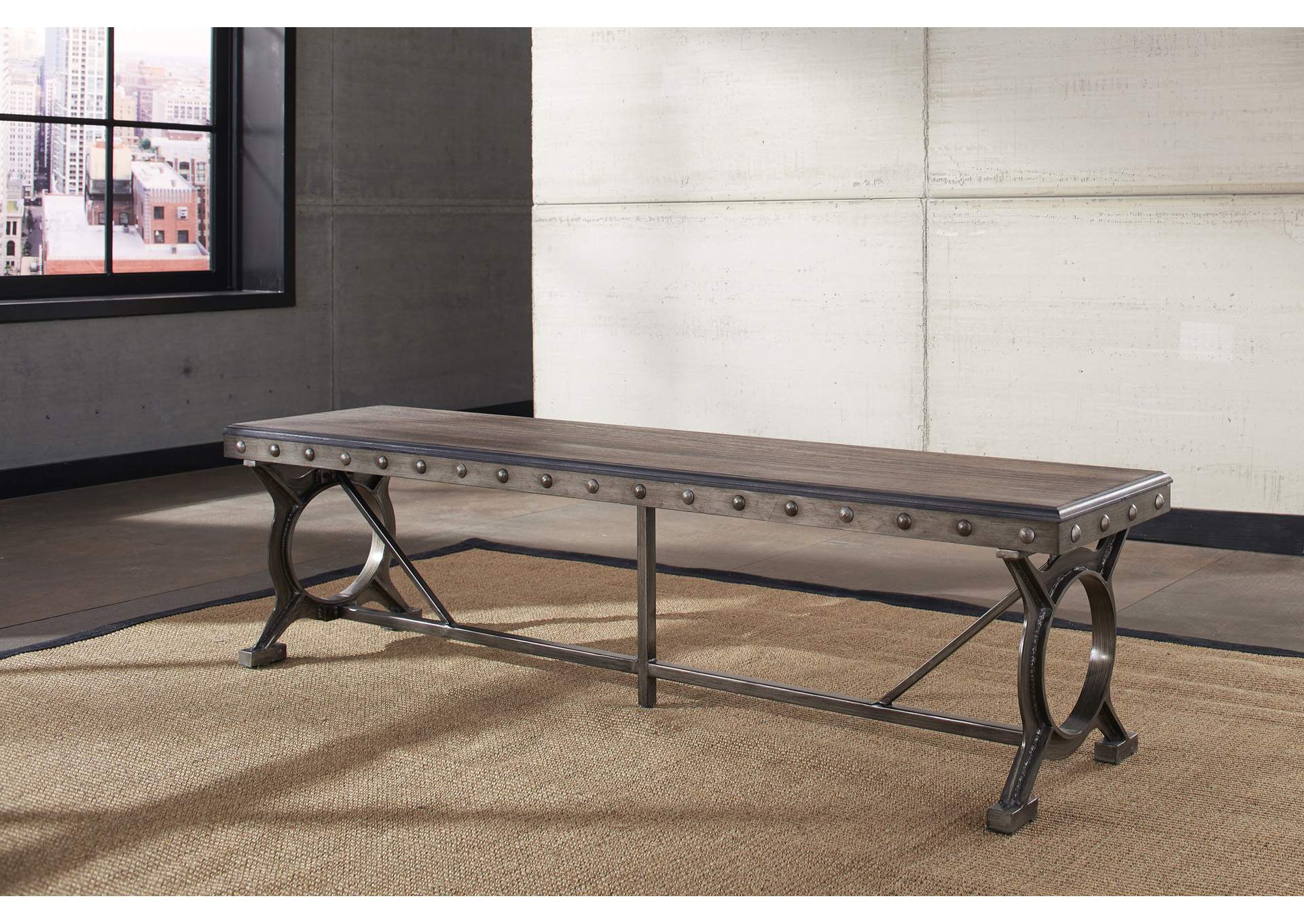 Paddock Brown/Gray Bench,Hillsdale