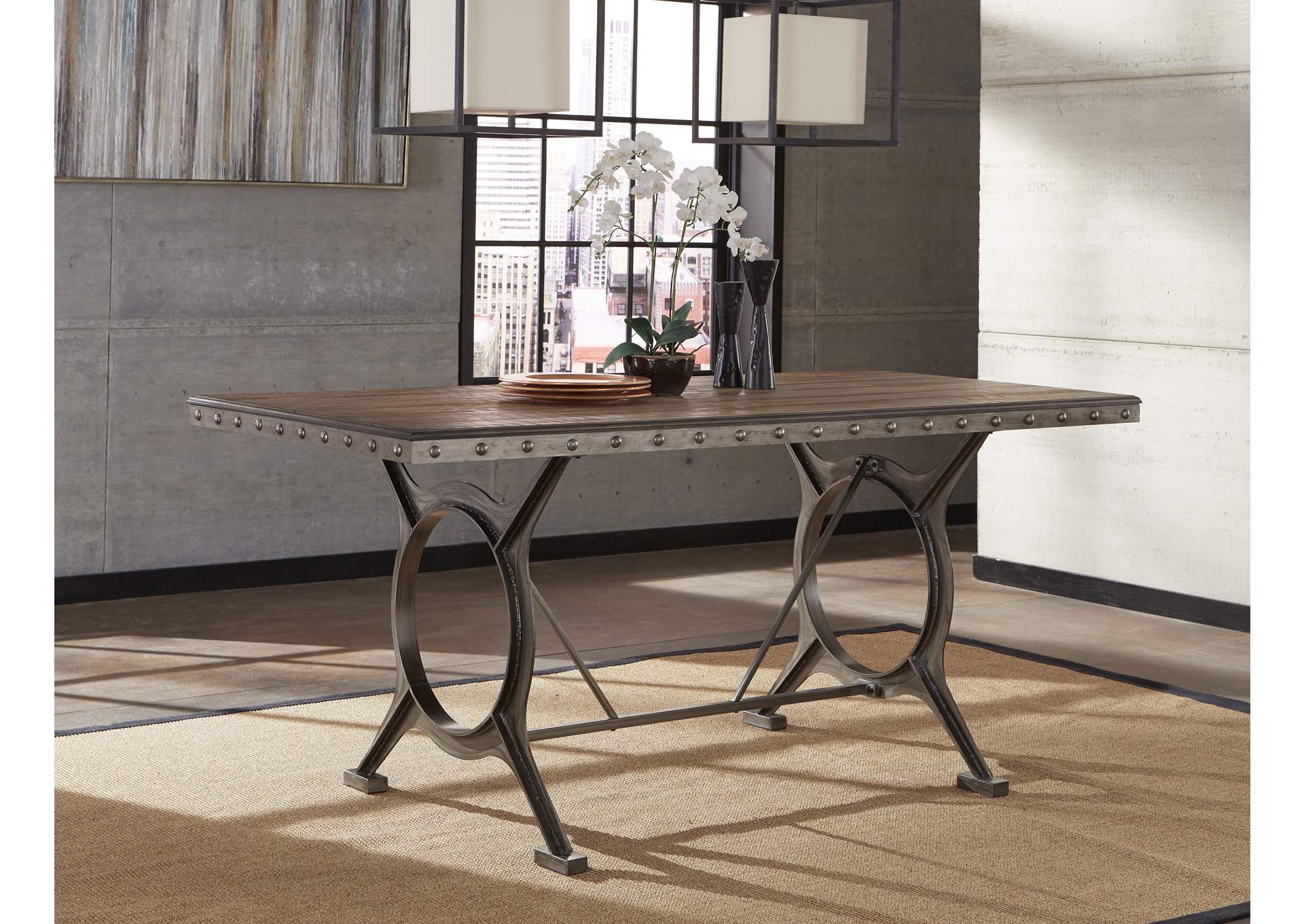 Paddock Brown/Gray Counter Height Dining Table,Hillsdale