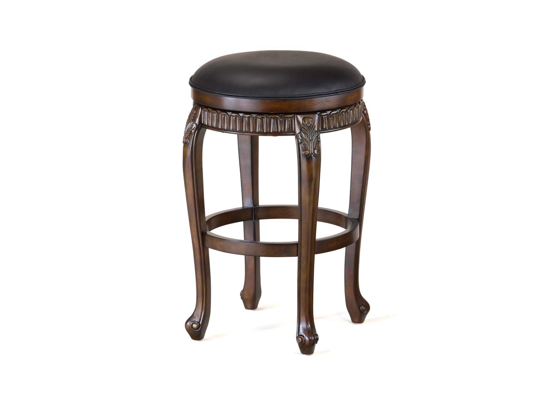 Fleur de Lis Backless Swivel Counter Stool,Hillsdale