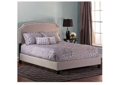 Lani Twin Bed w/Rails - Light Linen Gray