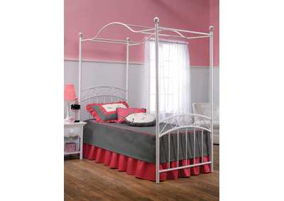 Image for Emily Twin Bed w/Rails & Canopy