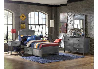 Image for Urban Quarters 4Pc Full Panel Storage Bed