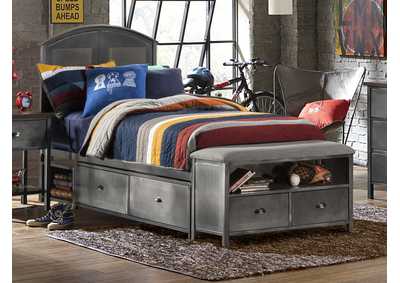 Image for Urban Quarters Full Panel Storage Bed Set w/Footboard Bench