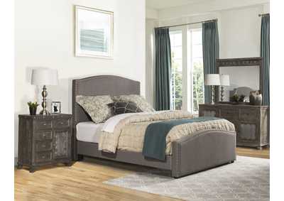 Image for Kerstein Orly Gray Fabric Queen Bed