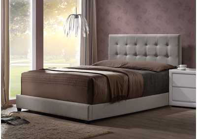 Image for Duggan Light Linen Gray Fabric Bed King