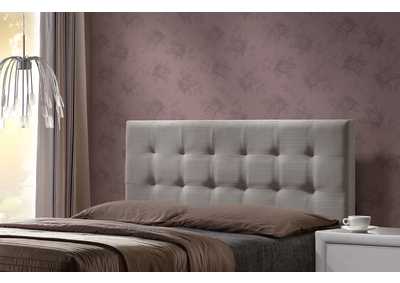 Image for Duggan Light Linen Gray Queen Headboard with Frame