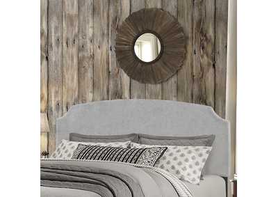 Image for Desi Glacier Gray Fabric King Headboard with Frame