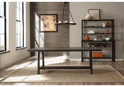 Image for Jennings Distressed Walnut Rectangle Dining Table