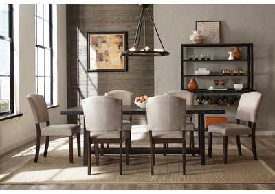 Image for Jennings Distressed Walnut 7-Piece Dining Set w/Emerson Chairs