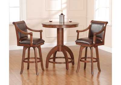 Image for Palm Springs Medium Brown Cherry Bar Height Bistro Set