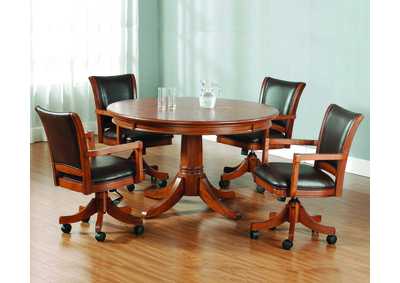 Image for Park View Medium Brown Oak 5-Piece Game Set