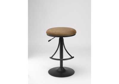 Image for Venus Backless Swivel Bar Stool - Bear Suede