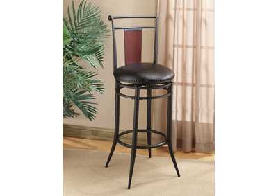 Image for Midtown Swivel Wood Back Counter Stool