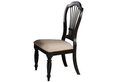 Image for Wilshire Rubbed Black Side Chair