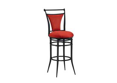Image for Cierra Swivel Counter Stool - Flame (Red) Fabric