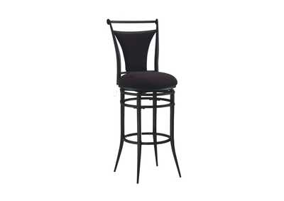 Image for Cierra Swivel Bar Stool - Black Fabric