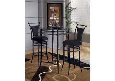 Image for Cierra Black 3-Piece Bistro Set