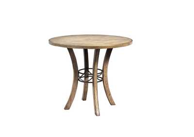 Image for Charleston Brown Round Wood Counter Height Table