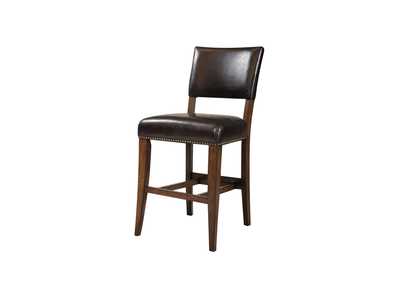 Image for Cameron Chestnut Parson Non-Swivel Stool (Set of 2)