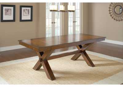 Image for Park Avenue Brown Cherry Trestle Table