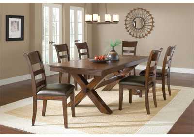 Image for Park Avenue Brown Cherry 7-Piece Dining Set