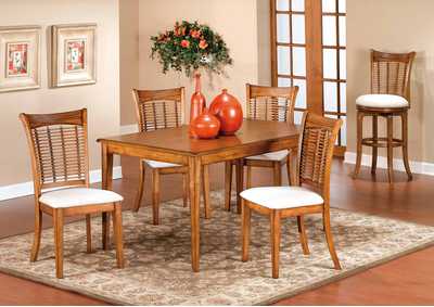 Image for Bayberry Oak 5-Piece Rectangle Dining Set