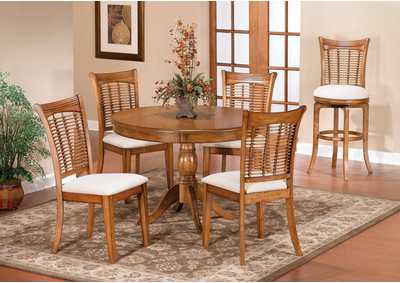 Image for Bayberry Oak 5-Piece Round Dining Set