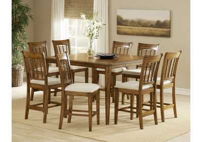 Image for Bayberry Oak 9-Piece Counter Height Dining Set