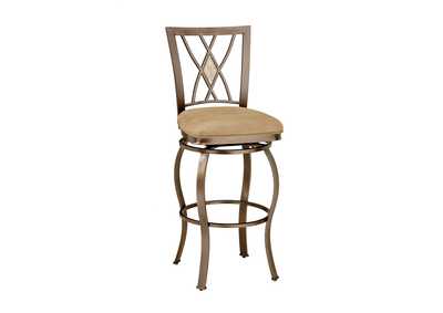 Image for Brookside Diamond Fossil Back Swivel Counter Stool