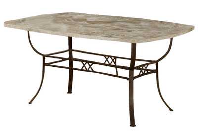 Image for Brookside Fossilstone Rectangle Table