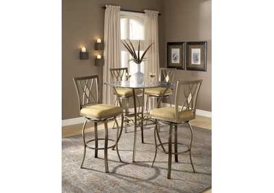 Image for Brookside Brown 5-Piece Bistro Set