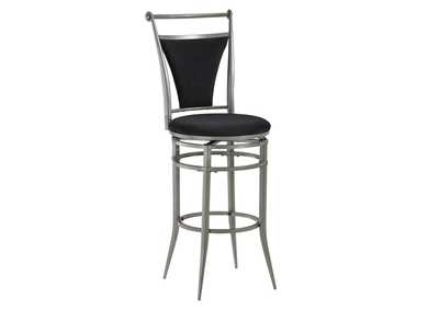 Image for Cierra Swivel Bar Stool - Black Fabric