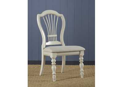Image for Pine Island Wheat Old White Back Side Chair (Set of 2)