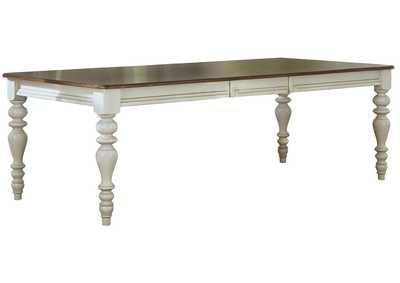 Image for Pine Island Old White Leg Extension Table