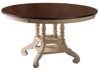 Image for Pine Island Old White Round Dining Table