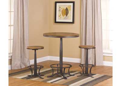 Image for Westview Light Oak Bar Height Bistro w/Rivage Stools