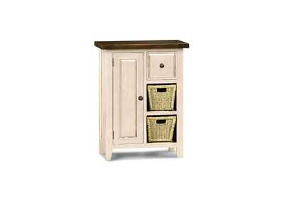 Image for Tuscan Retreat Country White  Coffee Cabinet with 2 Shelves