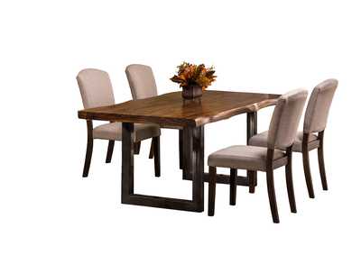 Image for Emerson Natural Sheesham 5-Piece Rectangle Dining Set