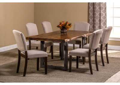Image for Emerson Natural Sheesham 7-Piece Rectangle Dining Set