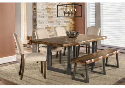 Image for Emerson Natural Sheesham 6-Piece Rectangle Dining Set